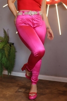 Calça Acetinada Pink 