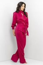 Macacão Rosa com Zíper Frontal