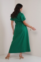Chemise Longa de Mangas Curtas Verde