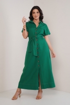 Chemise Longa de Mangas Curtas Verde