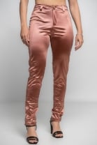 Calça Acetinada Cobre