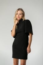 Vestido Curto Recortes nas Costas Preto