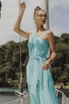 Macacão Nula Manga Azul 