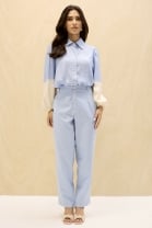 Conjunto de Calça e Camisa Azul Claro 