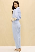 Conjunto de Calça e Camisa Azul Claro 