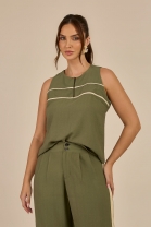 Conjunto de Calça e Regata Soltinha Verde 