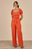 Conjunto de Calça e Blusa Laranja 