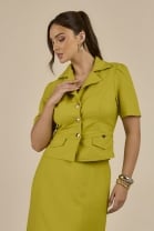 Conjunto de Saia Longa e Blusa Lima 