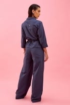 Conjunto de Calça e Parca Azul Marinho 