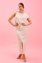 Conjunto de Saia Midi e Blusa Pérola