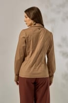 Camisa Acinturada Marrom 
