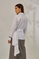 Camisa Branca com Transpasse 