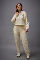 Conjunto de Calça Cargo e Moletom Off White 