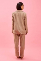Conjunto de Calça e Blazer Bege 