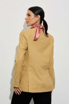 Blazer em Linho Mocha Mousse