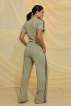 Conjunto de Calça e Blusa Gola Alta Verde