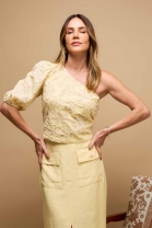 Blusa Ombro Único Amarela