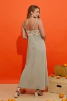 Vestido Longo Bordado Verde