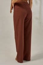 Calça Cós Alto Marrom 