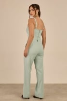 Conjunto de Calça e Cropped Verde 