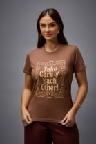 T-shirt Kmk Marrom