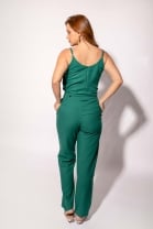 Conjunto de Calça e Blusa com Amarração Verde