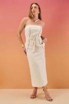 Vestido Longo Tomara que Caia Off White