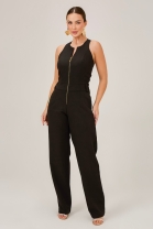 Macac&atilde;o Frente &Uacute;nica com Z&iacute;per Frontal Preto