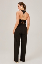 Macac&atilde;o Frente &Uacute;nica com Z&iacute;per Frontal Preto