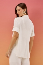 Conjunto de Camisa e Top Off White