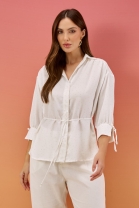 Camisa de Manga Longa Off White