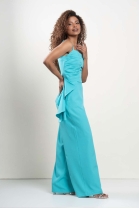 Conjunto de Cal&ccedil;a e Blusa Assim&eacute;trica Azul