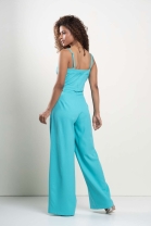 Conjunto de Cal&ccedil;a e Blusa Assim&eacute;trica Azul