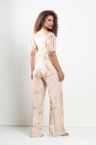 Conjunto de Calça e Blusa Ciganinha Dourado