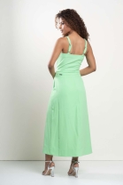 Conjunto de Saia Midi e Cropped Flor 3D Lima