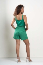 Conjunto de Short e Blusa Assimétrica Verde