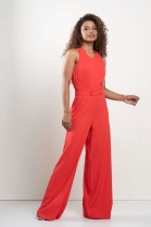 Macacão Transpasse Lateral Vermelho