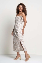 Vestido Midi Tomara que Caia Estampado