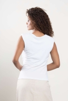 Blusa sem Mangas Branca