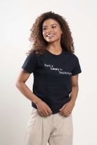 T-Shirt Estampada Preta