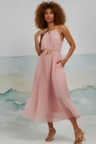 Vestido Longo Rosa Claro