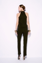 Conjunto de Cal&ccedil;a e Colete com Z&iacute;per Preto