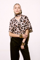 Camisa Cropped Estampada