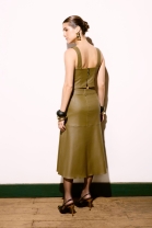 Conjunto de Saia e Cropped Verde