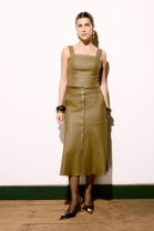 Conjunto de Saia e Cropped Verde