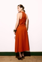 Conjunto de Saia e Cropped Terra Cota