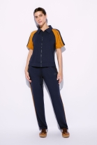 Conjunto de Cal&ccedil;a e Blusa Bicolor