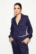 Conjunto de Cal&ccedil;a C&oacute;s Alto e Blazer Azul