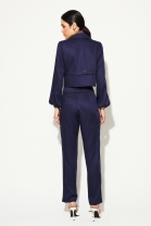 Conjunto de Cal&ccedil;a C&oacute;s Alto e Blazer Azul