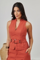 Conjunto de Cal&ccedil;a Pantacourt e Blusa Terra